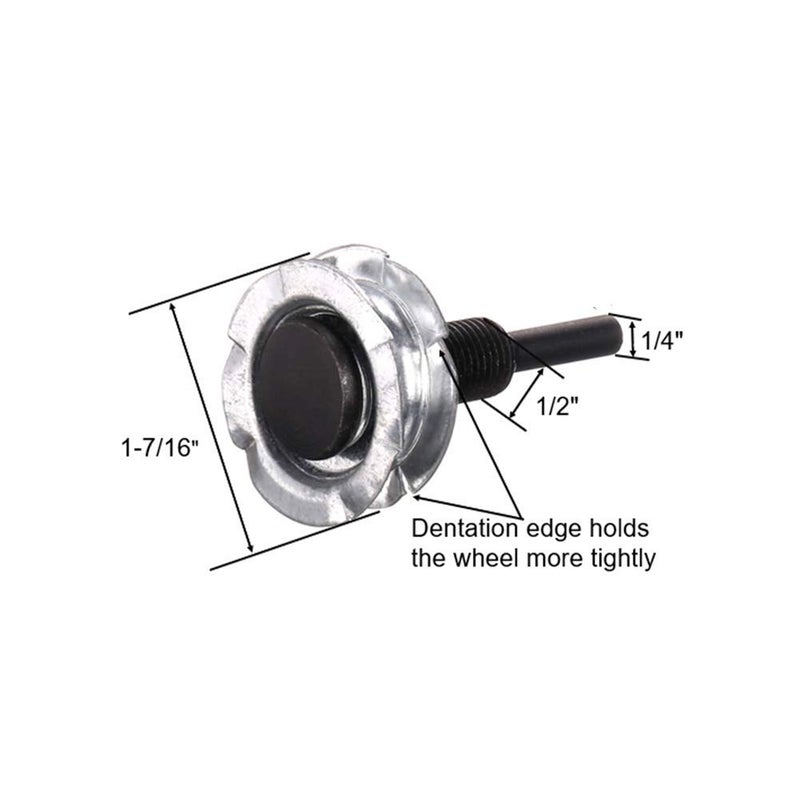 BLSGBUIDING Arbor Mandrel for Drill 1/4" Shank 1/2" Threads Arbor Adapter for Buffing Polishing Wheel 2pcs - Image 2
